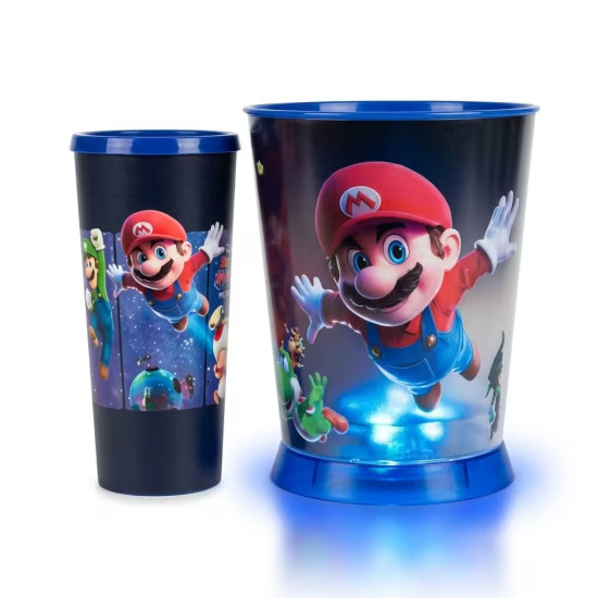 Boleto para rifa vaso y palomera Mario Bros Galaxy