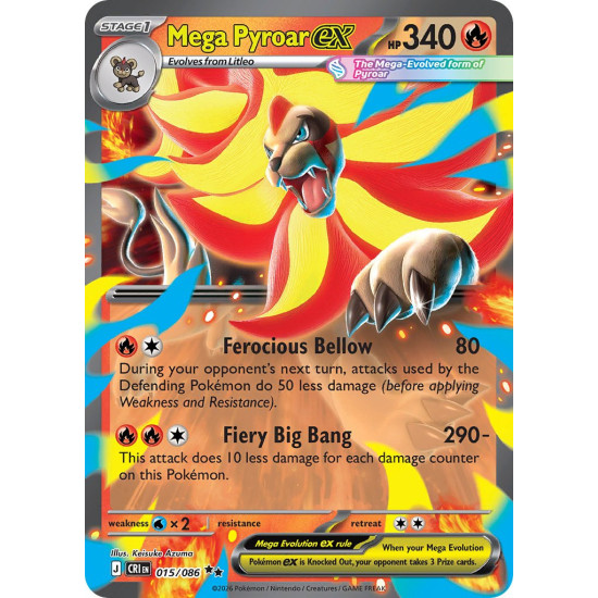 Mega Pyroar Ex | 015-086