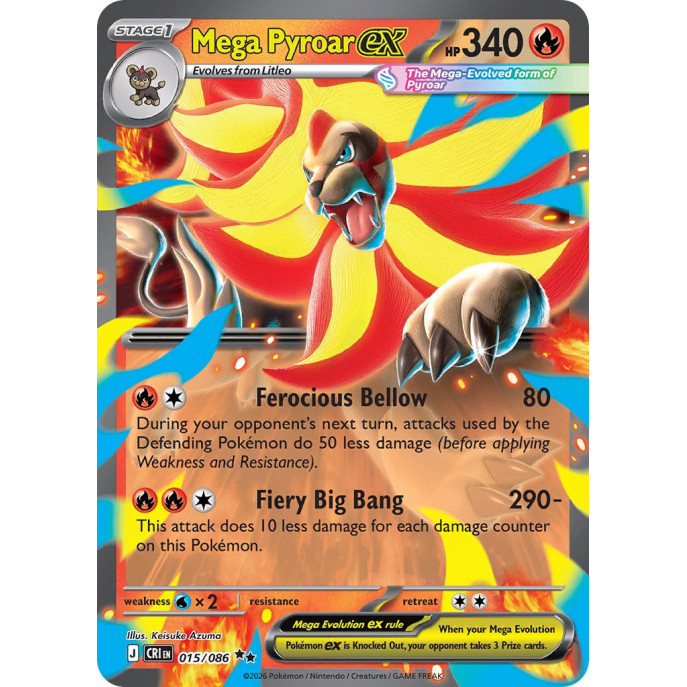 Mega Pyroar Ex | 015-086