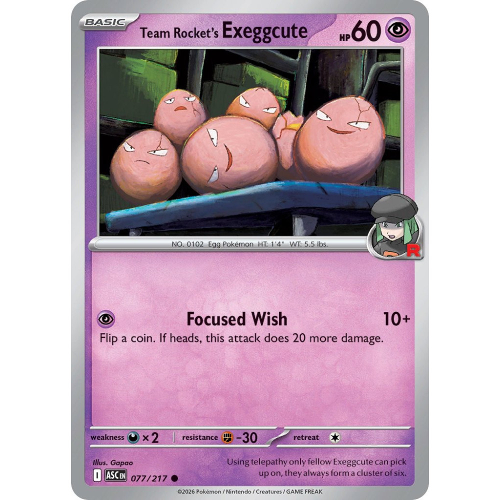 Team Rockets Exeggcute | 077/217