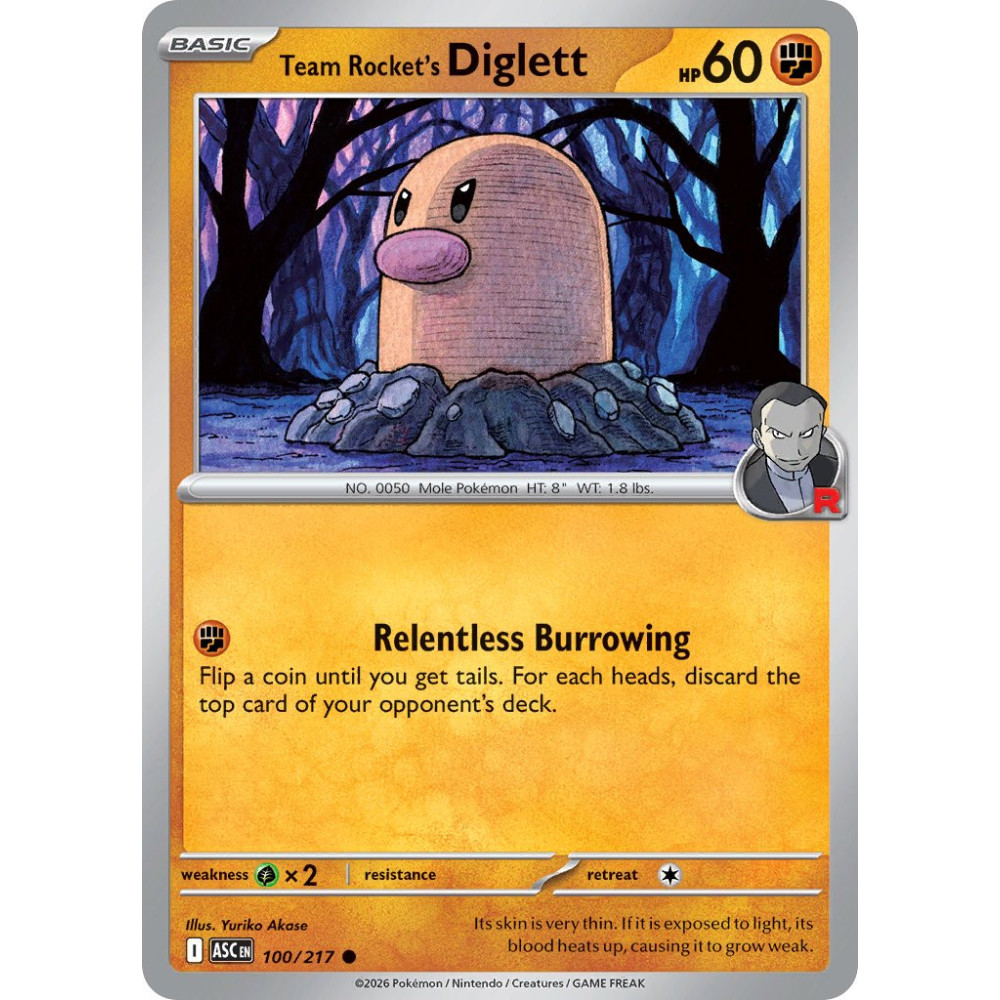 Team Rockets Diglett | 100/217