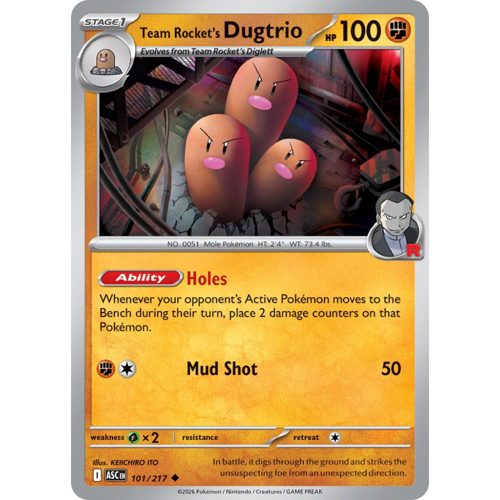 Team Rockets Dugtrio | 101/217