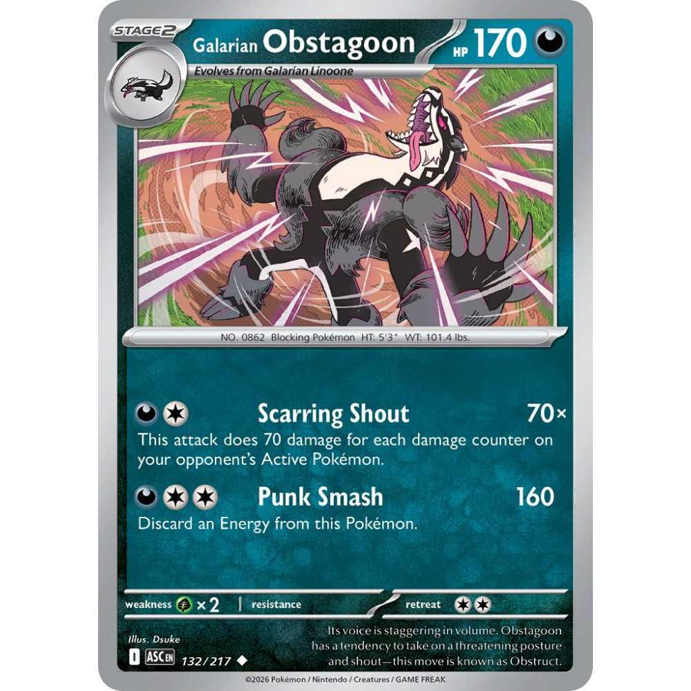 Galarian Obstagoon | 132/217