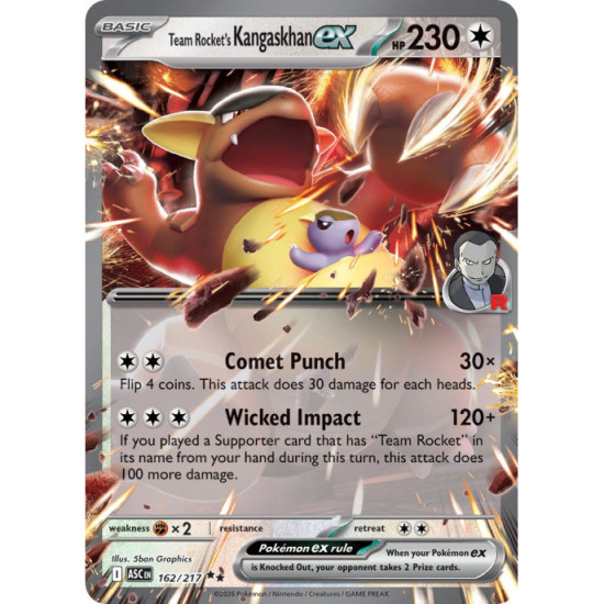 Team Rockets Kangaskhan Ex | 162/217