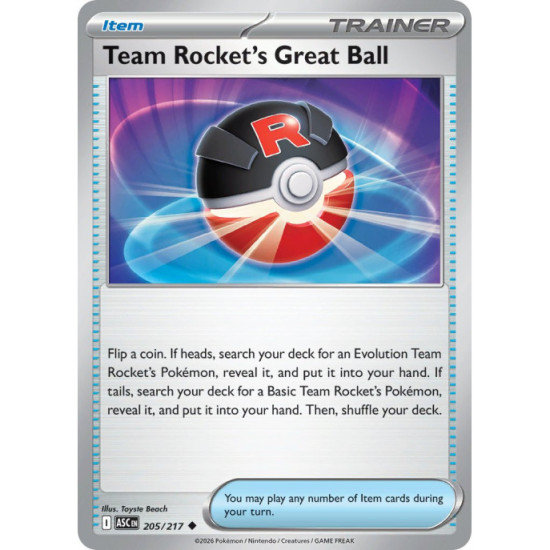 Team Rockets Great Ball | 205/217