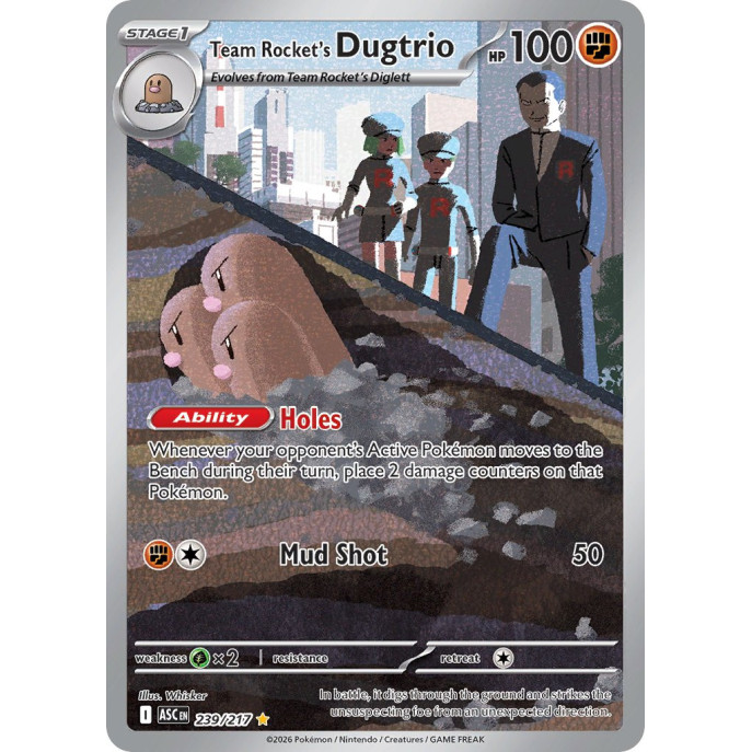 Team Rockets Dugtrio | 239/217
