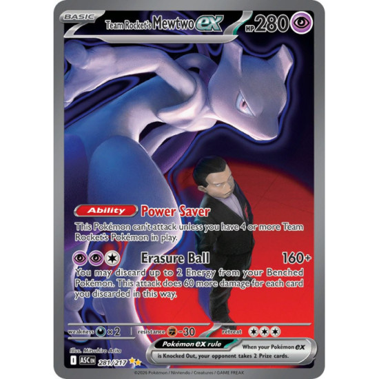 Team Rockets Mewtwo Ex | 281/217